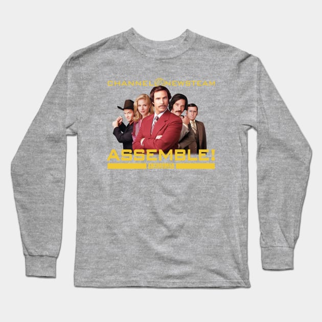 Anchorman Channel 4 News Team Long Sleeve T-Shirt by Story At Dawn 